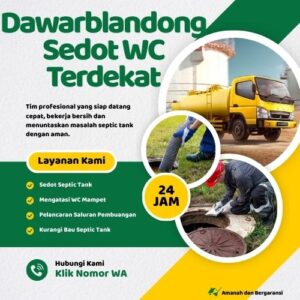 Klik Nomor WA📞 Jasa Sedot WC di Dawarblandong Jika Septic Tank Penuh atau Saluran Mampet