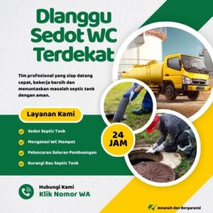Klik Nomor WA📞 Jasa Sedot WC di Dlanggu Jika Septic Tank Penuh atau Saluran Mampet