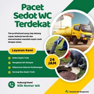 Klik Nomor WA📞 Jasa Sedot WC di Pacet Jika Septic Tank Penuh atau Saluran Mampet