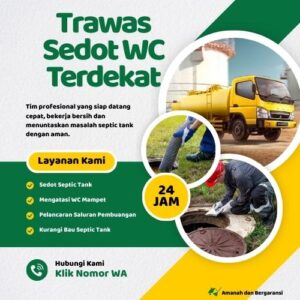 Klik Nomor WA📞 Jasa Sedot WC di Trawas Jika Septic Tank Penuh atau Saluran Mampet